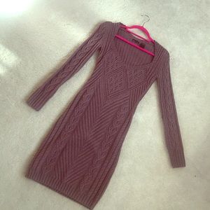Warm and gorgeous detail for this sweater dress